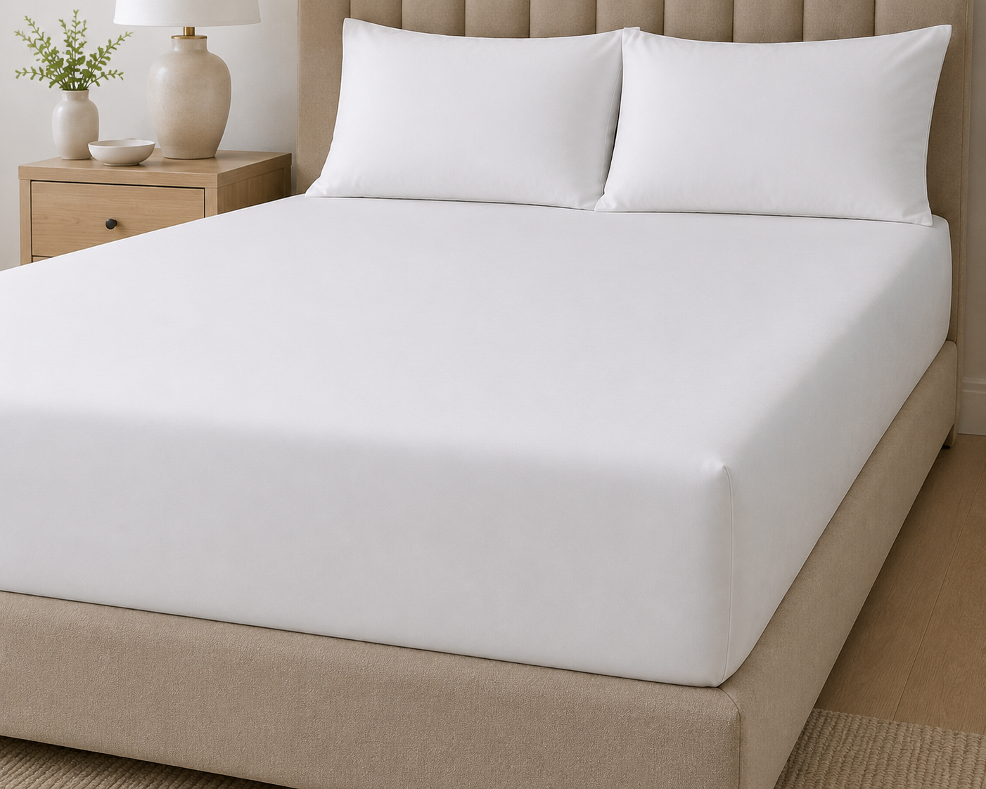 Serenity cotton rich percale fitted sheet
