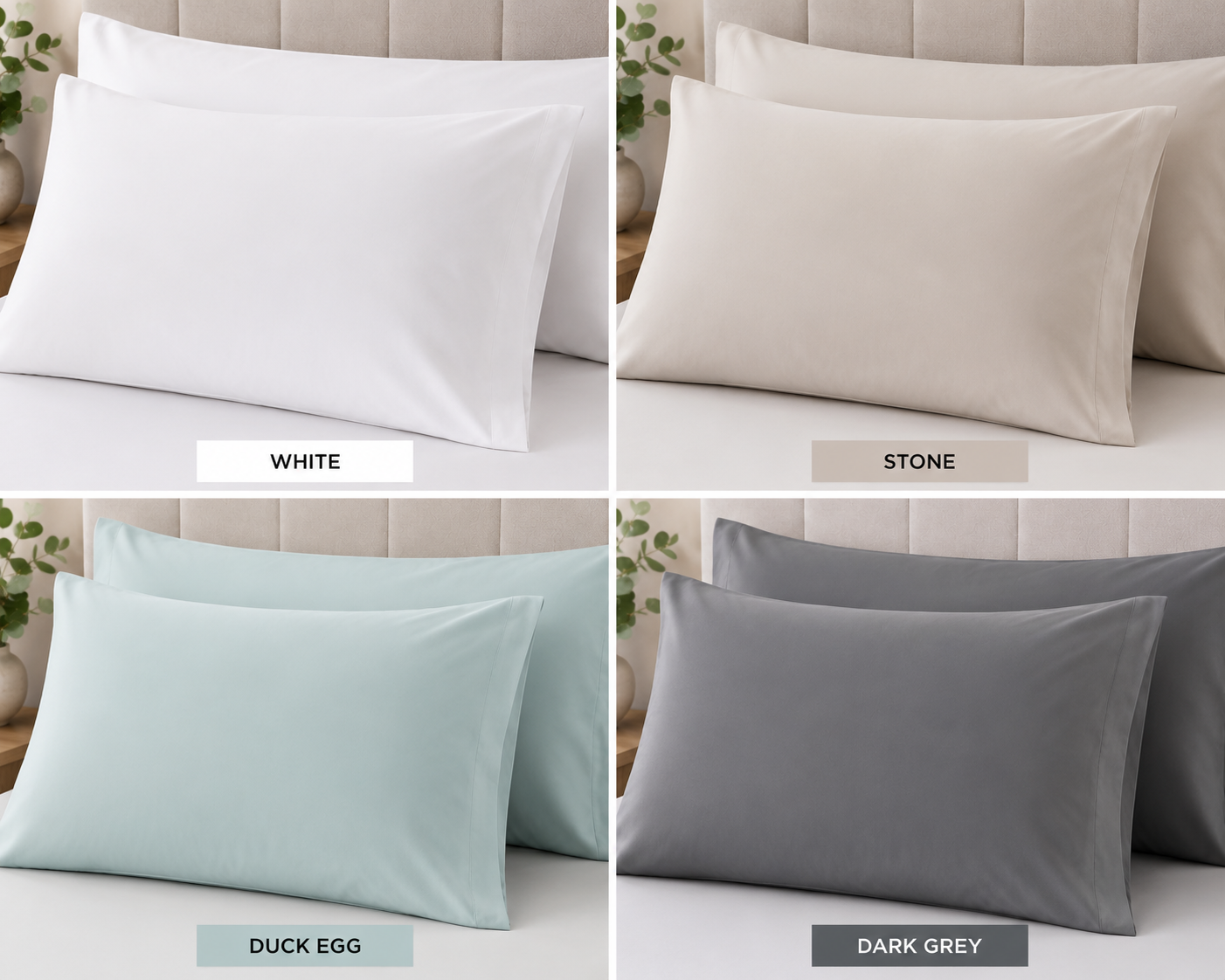Serenity Microfibre pillowcases standard