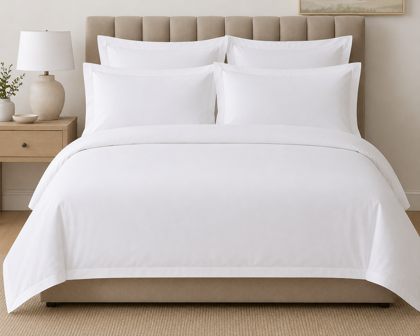 Egyptian Cotton Percale 300 Thread count Duvet cover set