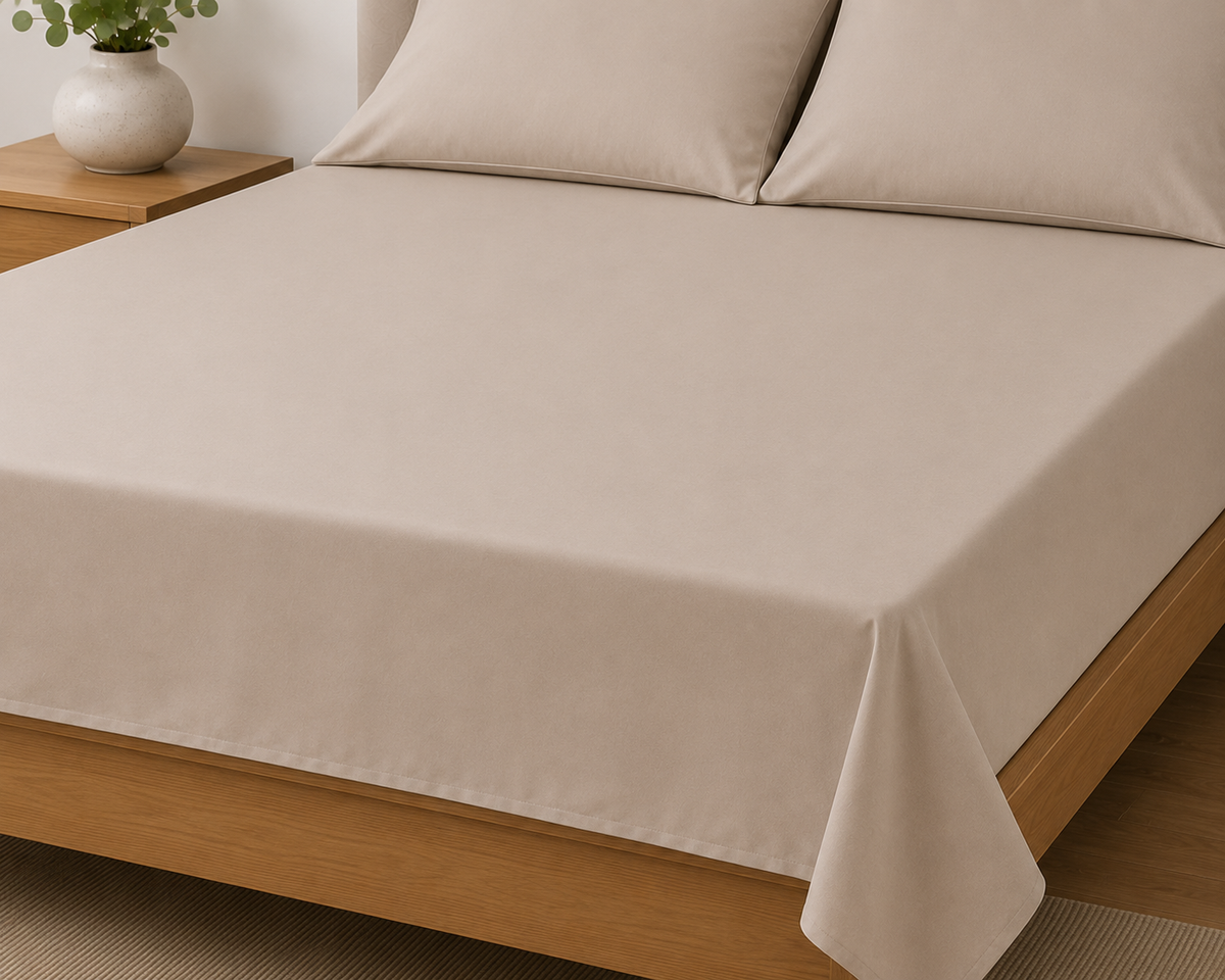 Serenity T144 polycotton Flat sheets