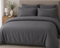 Serenity T300 Count Washed 100% Cotton Sateen Duvet Cover Set.